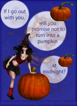 Bewitching Greeting Card - pumpkin
