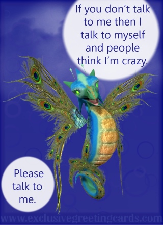 Relationship Card with Dragon - talk to myself