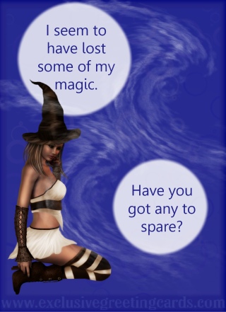 Bewitching Greeting Card - lost magic