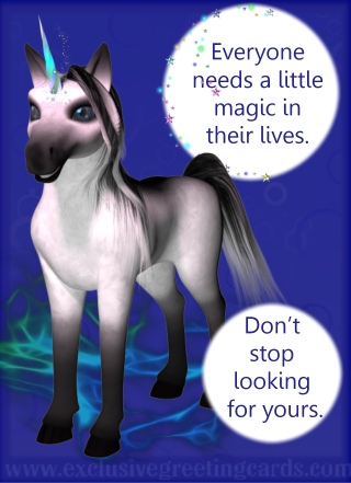 Unicorn sayings greeting cards