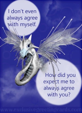 Relationship Card with Dragon - agree