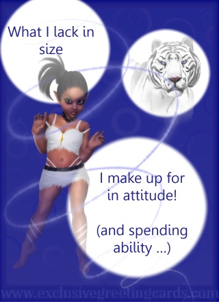 attitude greeting card size