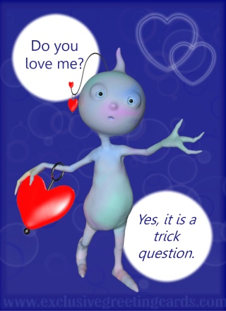 Love Greeting Card - do you love me