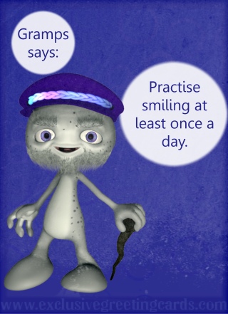 Practise Smiling Greeting Card