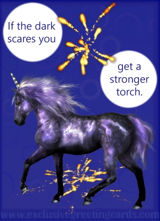 Unicorn sayings greeting cards