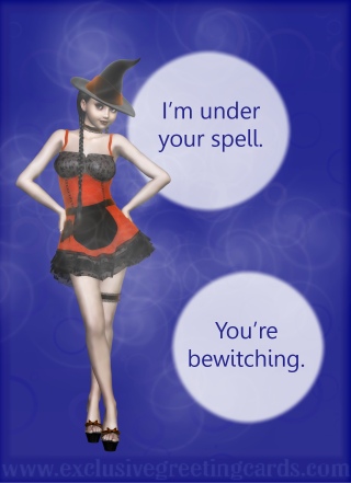 Bewitching Greeting Card - under your spell