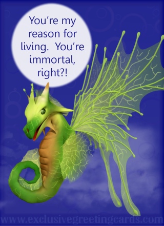 Relationship Card with Dragon - immortal